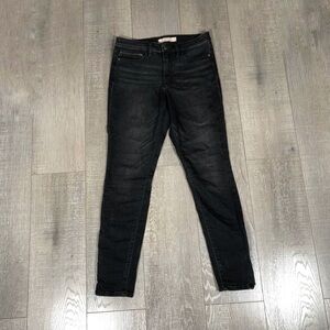 Athleta Black Skinny Jeans Tapered Fit